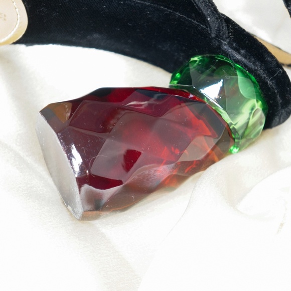 Dries Van Noten lucite velvet heels size 8 IT 38 - Picture 8 of 11